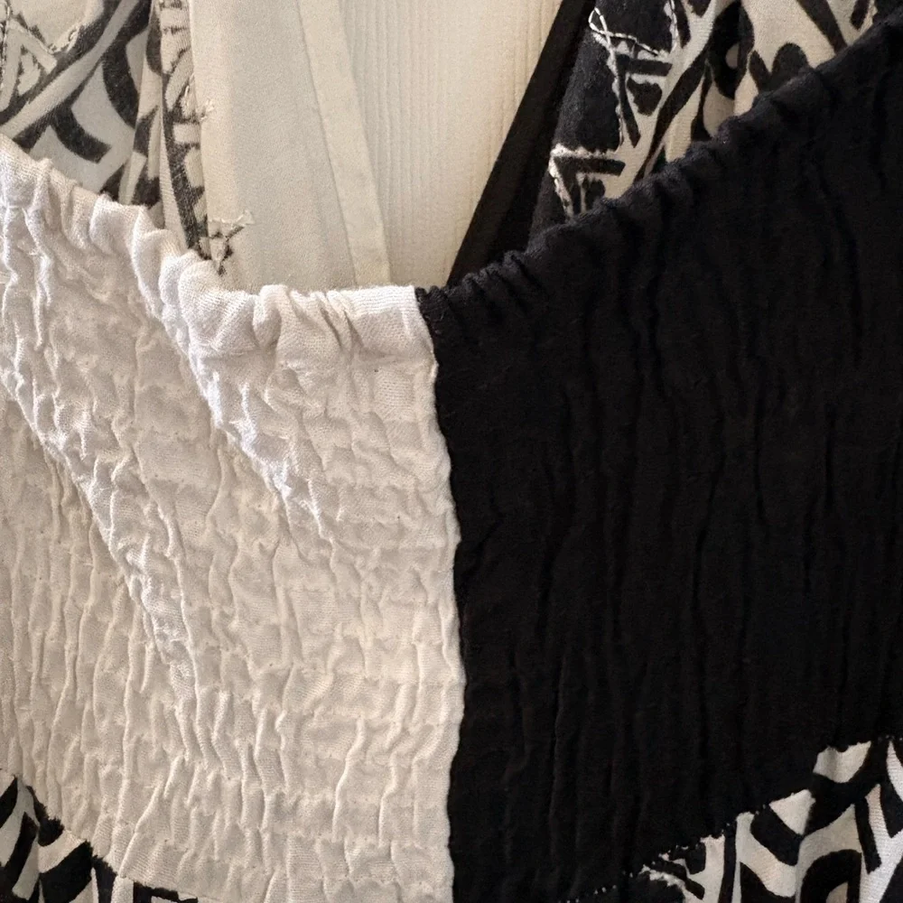 Advance Apparels Black and White Paisley Halter Dress - Picture 10 of 14